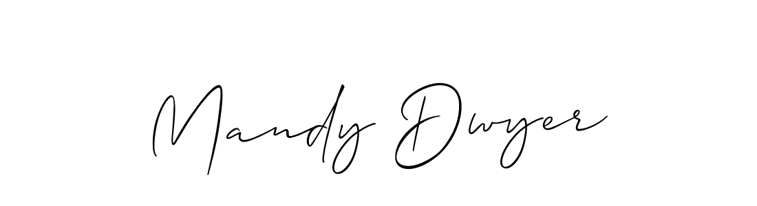 How to make Mandy Dwyer signature? Allison_Script is a professional autograph style. Create handwritten signature for Mandy Dwyer name. Mandy Dwyer signature style 2 images and pictures png