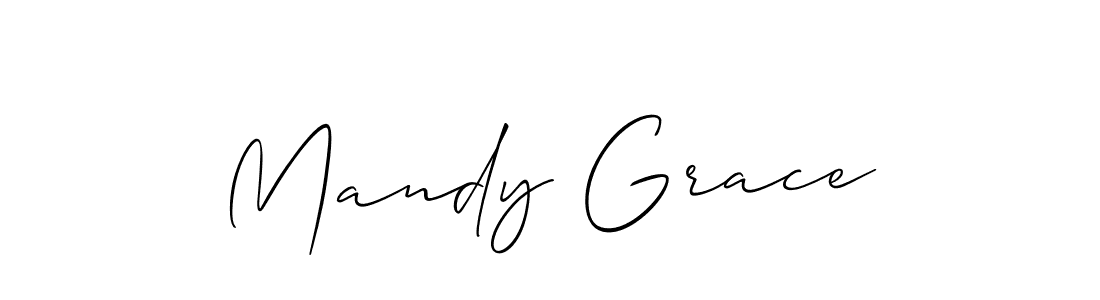 How to make Mandy Grace signature? Allison_Script is a professional autograph style. Create handwritten signature for Mandy Grace name. Mandy Grace signature style 2 images and pictures png