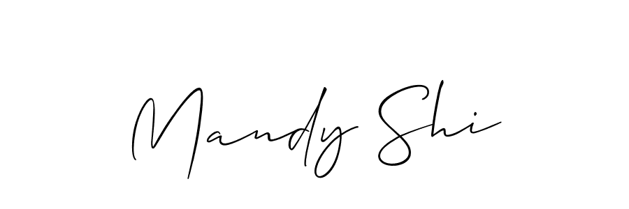 Also You can easily find your signature by using the search form. We will create Mandy Shi name handwritten signature images for you free of cost using Allison_Script sign style. Mandy Shi signature style 2 images and pictures png