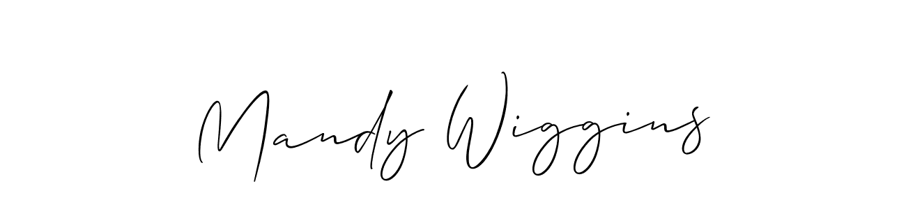 Use a signature maker to create a handwritten signature online. With this signature software, you can design (Allison_Script) your own signature for name Mandy Wiggins. Mandy Wiggins signature style 2 images and pictures png