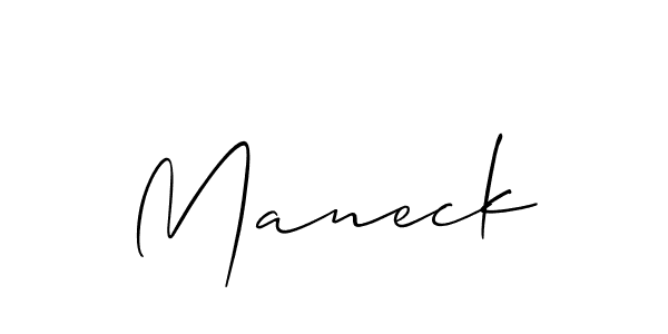 Make a beautiful signature design for name Maneck. Use this online signature maker to create a handwritten signature for free. Maneck signature style 2 images and pictures png