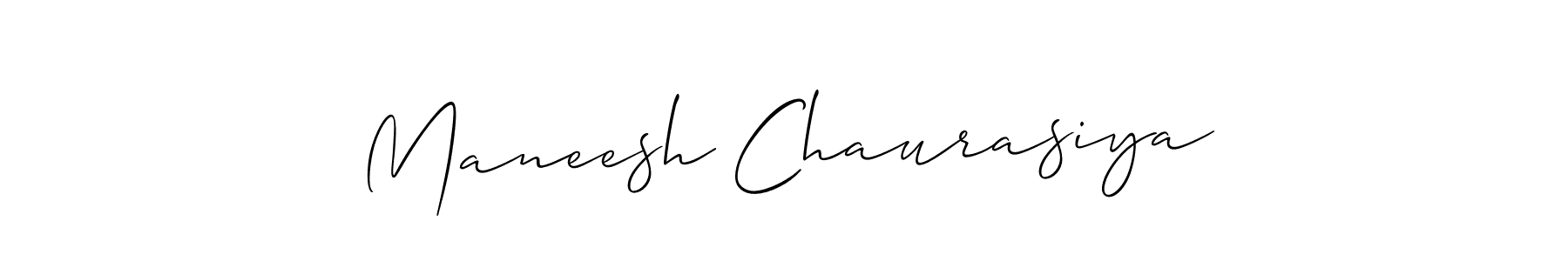 How to Draw Maneesh Chaurasiya signature style? Allison_Script is a latest design signature styles for name Maneesh Chaurasiya. Maneesh Chaurasiya signature style 2 images and pictures png