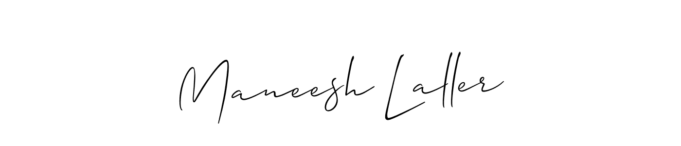 How to make Maneesh Laller signature? Allison_Script is a professional autograph style. Create handwritten signature for Maneesh Laller name. Maneesh Laller signature style 2 images and pictures png