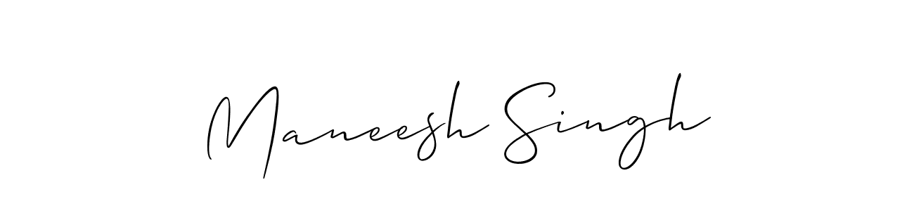 Make a short Maneesh Singh signature style. Manage your documents anywhere anytime using Allison_Script. Create and add eSignatures, submit forms, share and send files easily. Maneesh Singh signature style 2 images and pictures png