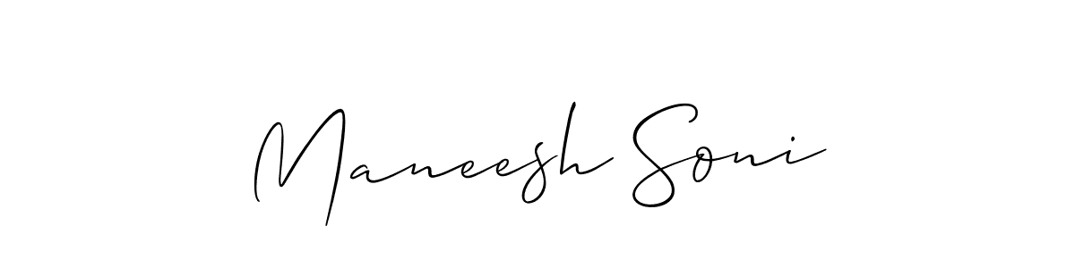 Best and Professional Signature Style for Maneesh Soni. Allison_Script Best Signature Style Collection. Maneesh Soni signature style 2 images and pictures png