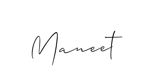 You should practise on your own different ways (Allison_Script) to write your name (Maneet) in signature. don't let someone else do it for you. Maneet signature style 2 images and pictures png