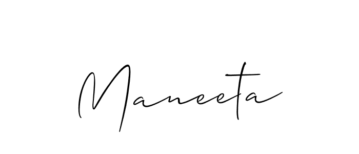 How to Draw Maneeta signature style? Allison_Script is a latest design signature styles for name Maneeta. Maneeta signature style 2 images and pictures png