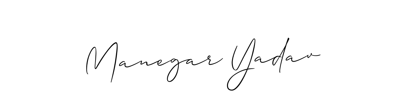 Make a beautiful signature design for name Manegar Yadav. Use this online signature maker to create a handwritten signature for free. Manegar Yadav signature style 2 images and pictures png