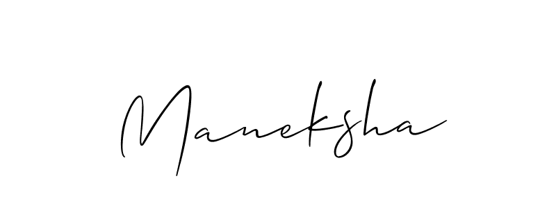 Also You can easily find your signature by using the search form. We will create Maneksha name handwritten signature images for you free of cost using Allison_Script sign style. Maneksha signature style 2 images and pictures png