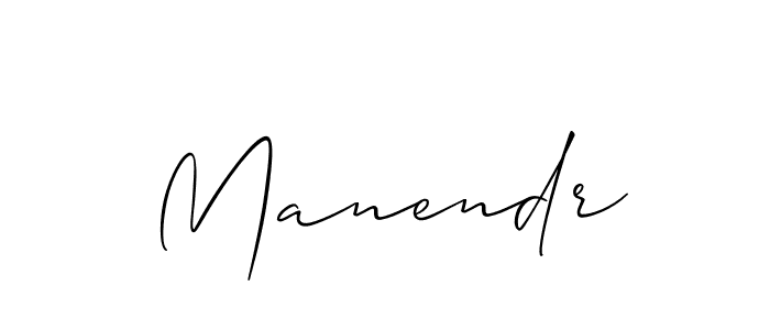 Make a beautiful signature design for name Manendr. With this signature (Allison_Script) style, you can create a handwritten signature for free. Manendr signature style 2 images and pictures png