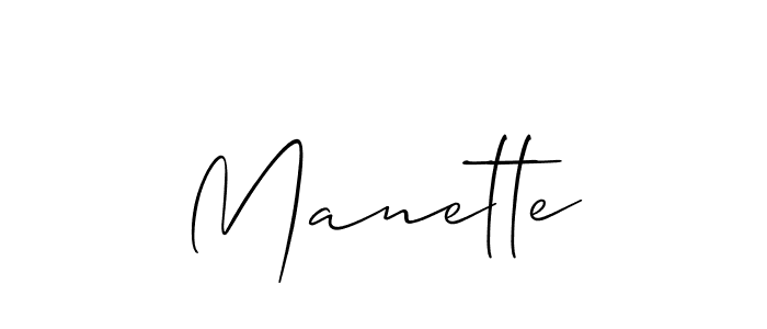 Best and Professional Signature Style for Manette. Allison_Script Best Signature Style Collection. Manette signature style 2 images and pictures png