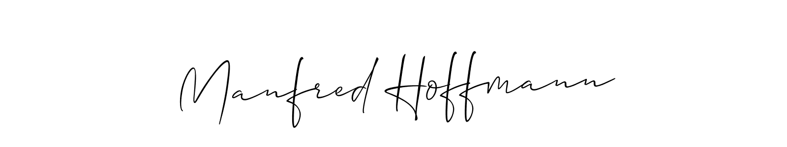 The best way (Allison_Script) to make a short signature is to pick only two or three words in your name. The name Manfred Hoffmann include a total of six letters. For converting this name. Manfred Hoffmann signature style 2 images and pictures png