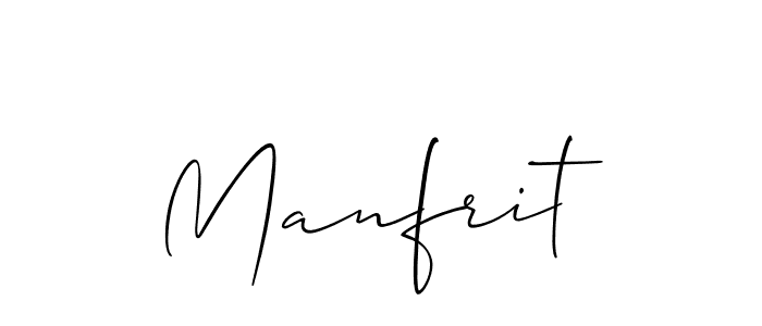 Make a beautiful signature design for name Manfrit. Use this online signature maker to create a handwritten signature for free. Manfrit signature style 2 images and pictures png