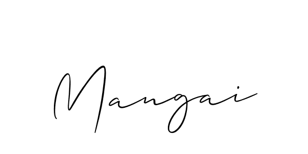 Create a beautiful signature design for name Mangai. With this signature (Allison_Script) fonts, you can make a handwritten signature for free. Mangai signature style 2 images and pictures png