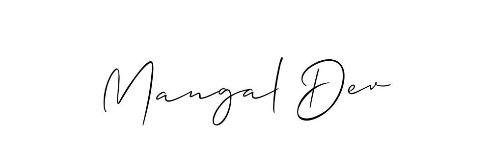 Mangal Dev stylish signature style. Best Handwritten Sign (Allison_Script) for my name. Handwritten Signature Collection Ideas for my name Mangal Dev. Mangal Dev signature style 2 images and pictures png