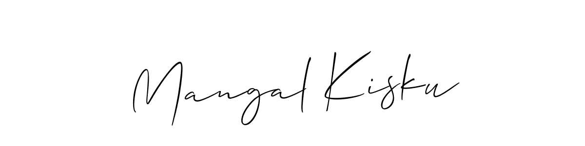 The best way (Allison_Script) to make a short signature is to pick only two or three words in your name. The name Mangal Kisku include a total of six letters. For converting this name. Mangal Kisku signature style 2 images and pictures png