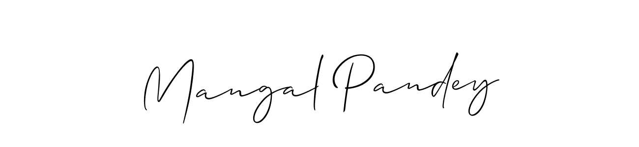 Design your own signature with our free online signature maker. With this signature software, you can create a handwritten (Allison_Script) signature for name Mangal Pandey. Mangal Pandey signature style 2 images and pictures png