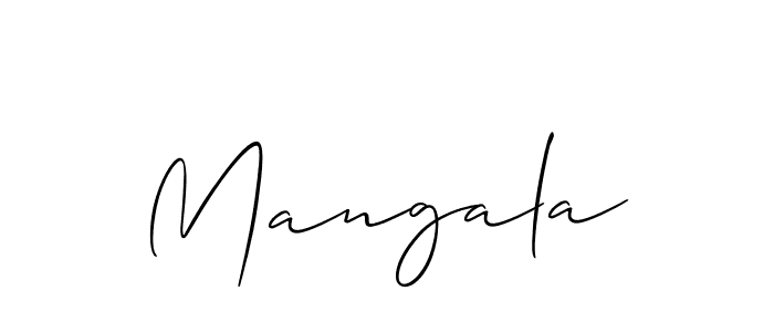 Mangala stylish signature style. Best Handwritten Sign (Allison_Script) for my name. Handwritten Signature Collection Ideas for my name Mangala. Mangala signature style 2 images and pictures png