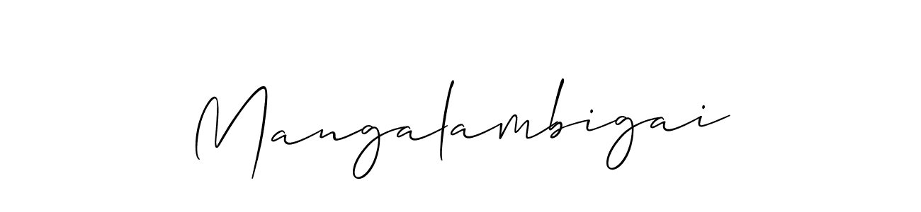 This is the best signature style for the Mangalambigai name. Also you like these signature font (Allison_Script). Mix name signature. Mangalambigai signature style 2 images and pictures png