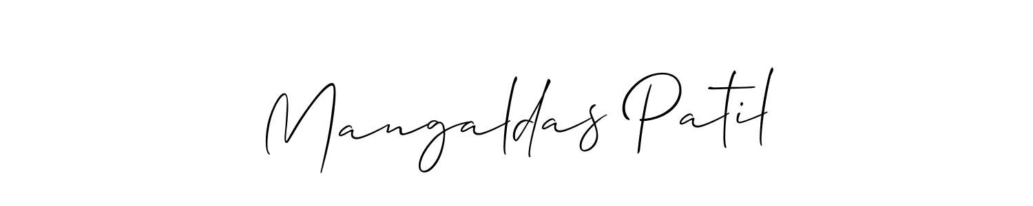 How to Draw Mangaldas Patil signature style? Allison_Script is a latest design signature styles for name Mangaldas Patil. Mangaldas Patil signature style 2 images and pictures png