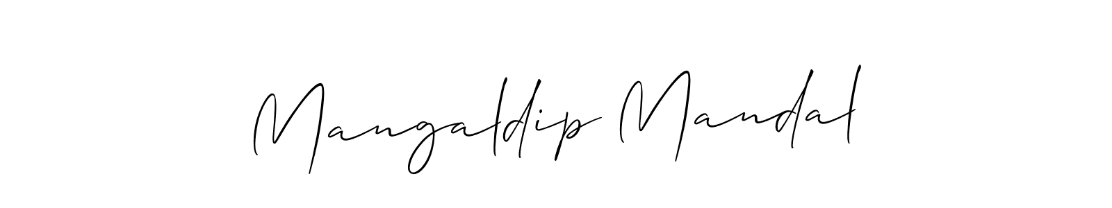 Similarly Allison_Script is the best handwritten signature design. Signature creator online .You can use it as an online autograph creator for name Mangaldip Mandal. Mangaldip Mandal signature style 2 images and pictures png