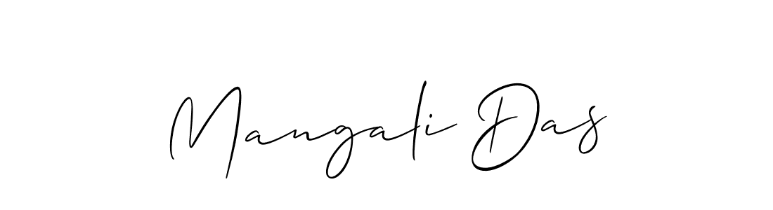 Design your own signature with our free online signature maker. With this signature software, you can create a handwritten (Allison_Script) signature for name Mangali Das. Mangali Das signature style 2 images and pictures png