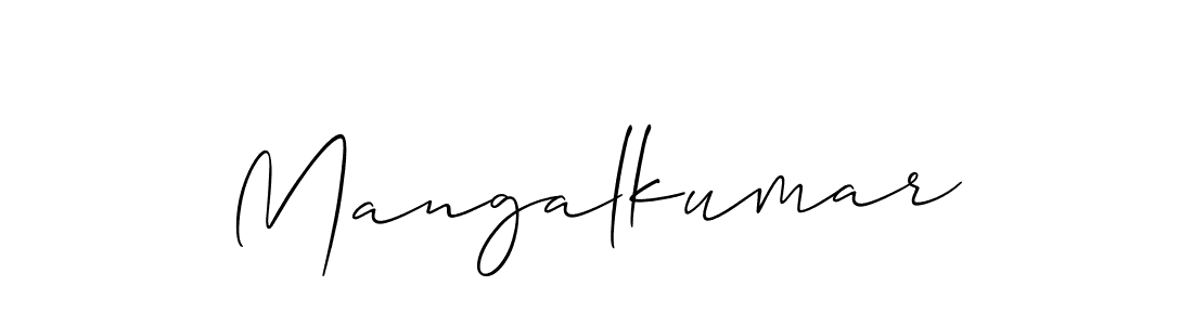 Create a beautiful signature design for name Mangalkumar. With this signature (Allison_Script) fonts, you can make a handwritten signature for free. Mangalkumar signature style 2 images and pictures png