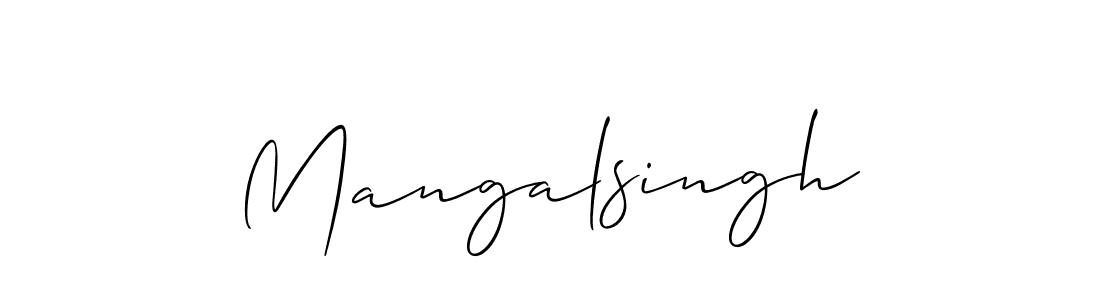 Create a beautiful signature design for name Mangalsingh. With this signature (Allison_Script) fonts, you can make a handwritten signature for free. Mangalsingh signature style 2 images and pictures png