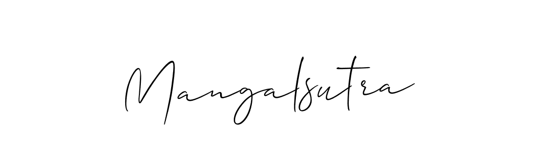 Mangalsutra stylish signature style. Best Handwritten Sign (Allison_Script) for my name. Handwritten Signature Collection Ideas for my name Mangalsutra. Mangalsutra signature style 2 images and pictures png