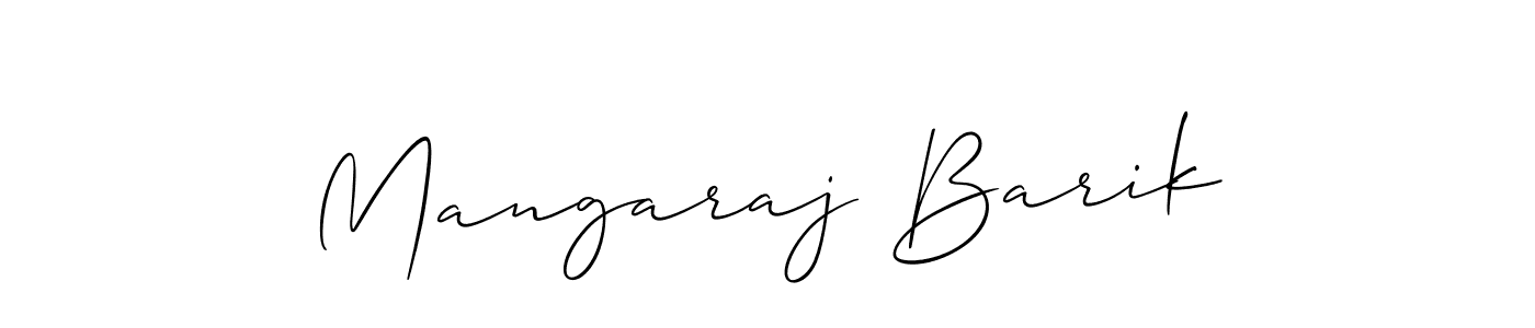 Mangaraj Barik stylish signature style. Best Handwritten Sign (Allison_Script) for my name. Handwritten Signature Collection Ideas for my name Mangaraj Barik. Mangaraj Barik signature style 2 images and pictures png