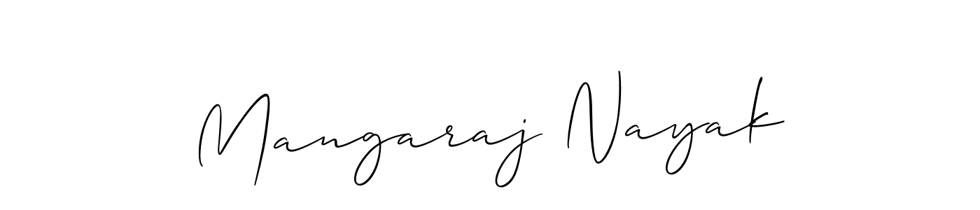 Create a beautiful signature design for name Mangaraj Nayak. With this signature (Allison_Script) fonts, you can make a handwritten signature for free. Mangaraj Nayak signature style 2 images and pictures png