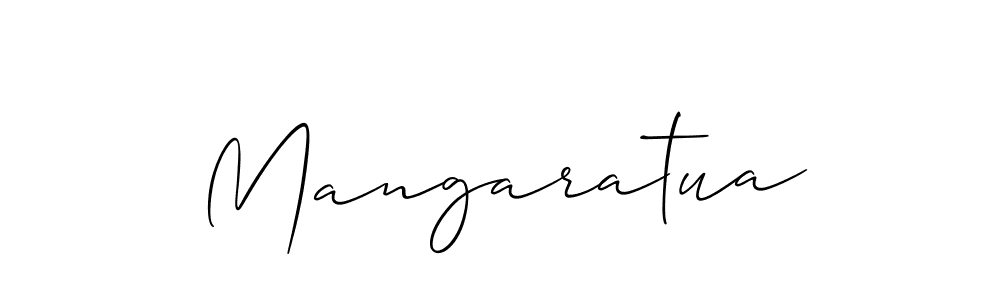 Allison_Script is a professional signature style that is perfect for those who want to add a touch of class to their signature. It is also a great choice for those who want to make their signature more unique. Get Mangaratua name to fancy signature for free. Mangaratua signature style 2 images and pictures png