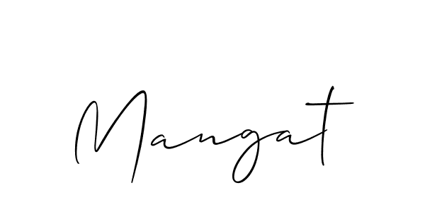 How to Draw Mangat signature style? Allison_Script is a latest design signature styles for name Mangat. Mangat signature style 2 images and pictures png