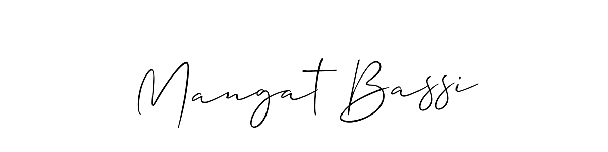 It looks lik you need a new signature style for name Mangat Bassi. Design unique handwritten (Allison_Script) signature with our free signature maker in just a few clicks. Mangat Bassi signature style 2 images and pictures png