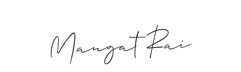 How to make Mangat Rai signature? Allison_Script is a professional autograph style. Create handwritten signature for Mangat Rai name. Mangat Rai signature style 2 images and pictures png