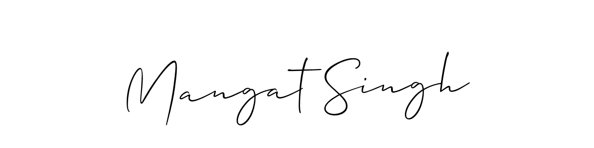 if you are searching for the best signature style for your name Mangat Singh. so please give up your signature search. here we have designed multiple signature styles  using Allison_Script. Mangat Singh signature style 2 images and pictures png