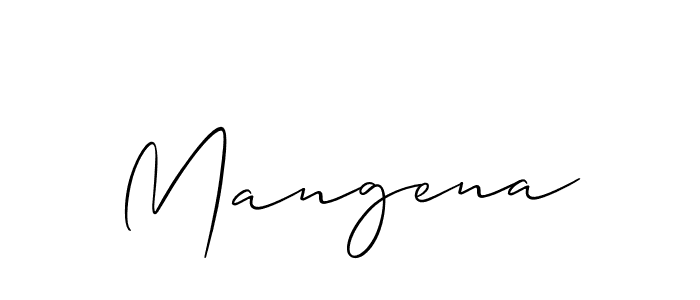 The best way (Allison_Script) to make a short signature is to pick only two or three words in your name. The name Mangena include a total of six letters. For converting this name. Mangena signature style 2 images and pictures png