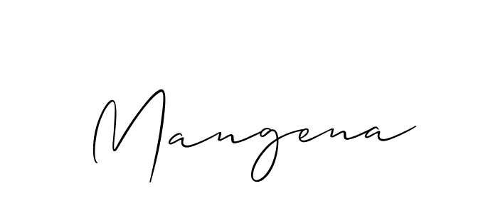 if you are searching for the best signature style for your name Mangena. so please give up your signature search. here we have designed multiple signature styles  using Allison_Script. Mangena signature style 2 images and pictures png