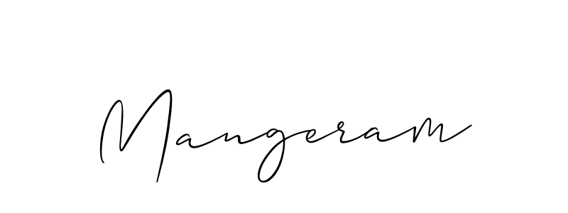 Make a short Mangeram signature style. Manage your documents anywhere anytime using Allison_Script. Create and add eSignatures, submit forms, share and send files easily. Mangeram signature style 2 images and pictures png