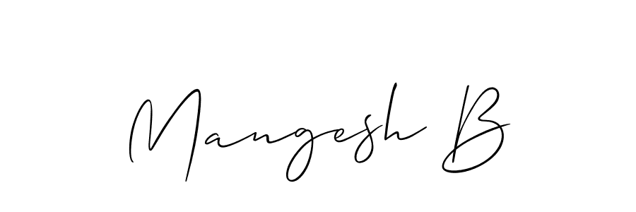 Make a short Mangesh B signature style. Manage your documents anywhere anytime using Allison_Script. Create and add eSignatures, submit forms, share and send files easily. Mangesh B signature style 2 images and pictures png