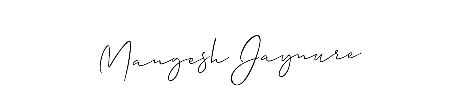 Similarly Allison_Script is the best handwritten signature design. Signature creator online .You can use it as an online autograph creator for name Mangesh Jaynure. Mangesh Jaynure signature style 2 images and pictures png