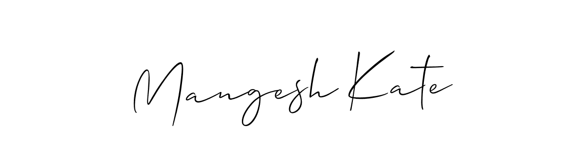 Once you've used our free online signature maker to create your best signature Allison_Script style, it's time to enjoy all of the benefits that Mangesh Kate name signing documents. Mangesh Kate signature style 2 images and pictures png