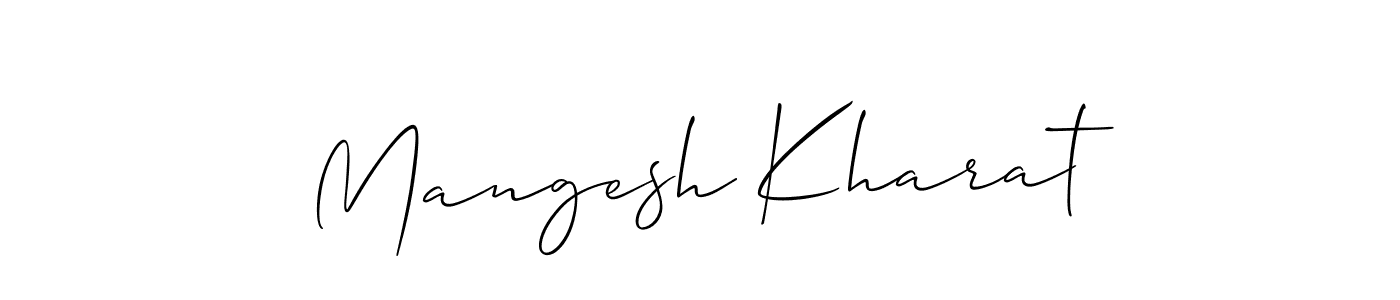 Best and Professional Signature Style for Mangesh Kharat. Allison_Script Best Signature Style Collection. Mangesh Kharat signature style 2 images and pictures png