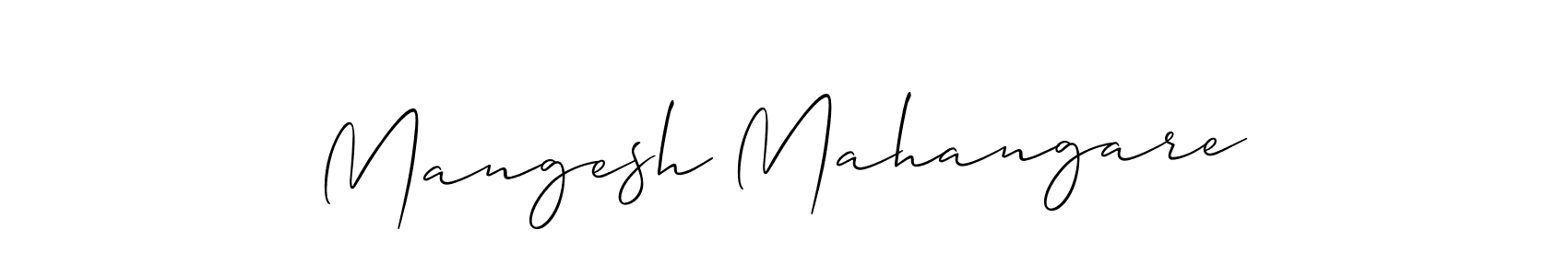 Make a beautiful signature design for name Mangesh Mahangare. Use this online signature maker to create a handwritten signature for free. Mangesh Mahangare signature style 2 images and pictures png