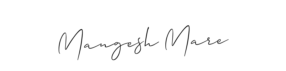 How to Draw Mangesh Mare signature style? Allison_Script is a latest design signature styles for name Mangesh Mare. Mangesh Mare signature style 2 images and pictures png