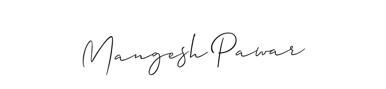 Also You can easily find your signature by using the search form. We will create Mangesh Pawar name handwritten signature images for you free of cost using Allison_Script sign style. Mangesh Pawar signature style 2 images and pictures png