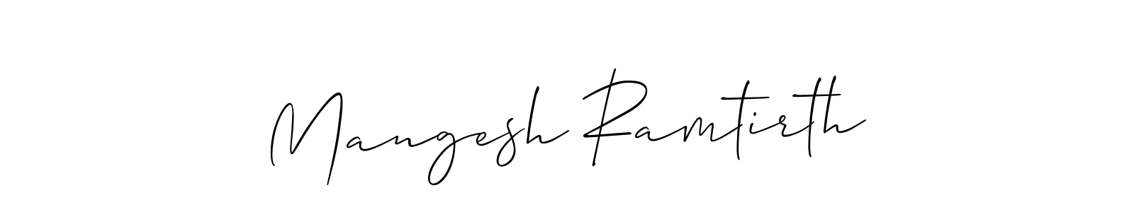 Check out images of Autograph of Mangesh Ramtirth name. Actor Mangesh Ramtirth Signature Style. Allison_Script is a professional sign style online. Mangesh Ramtirth signature style 2 images and pictures png