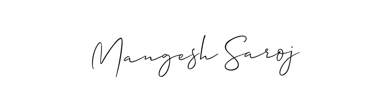 Best and Professional Signature Style for Mangesh Saroj. Allison_Script Best Signature Style Collection. Mangesh Saroj signature style 2 images and pictures png