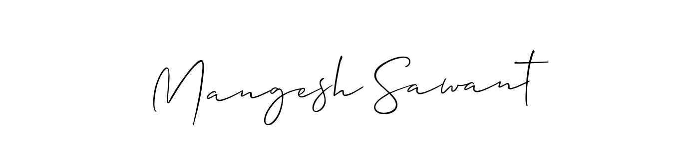 if you are searching for the best signature style for your name Mangesh Sawant. so please give up your signature search. here we have designed multiple signature styles  using Allison_Script. Mangesh Sawant signature style 2 images and pictures png