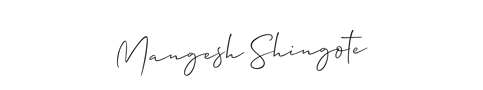 It looks lik you need a new signature style for name Mangesh Shingote. Design unique handwritten (Allison_Script) signature with our free signature maker in just a few clicks. Mangesh Shingote signature style 2 images and pictures png